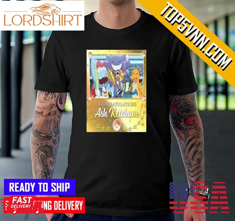 Congratulations Satoshi Ash Ketchum World Champion 2022 T Shirt