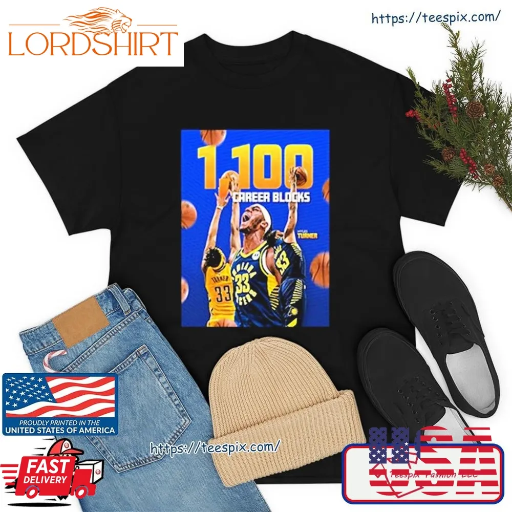 Congratulations To Myles Turner 1100 Career Blocks With Indiana Pacers Vintage Shirt