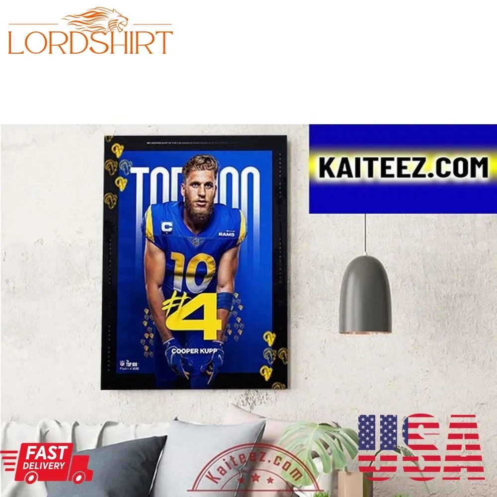 Cooper Kupp Los Angeles Rams In The Nfl Top 100 Artdecor Poster Canvas