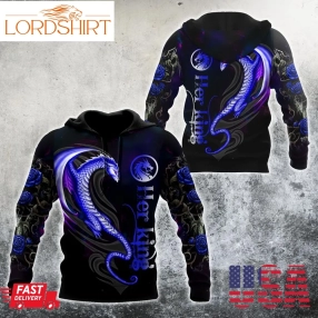 Couple Dragon Her King 3D Hoodie Shirt For Men And Women