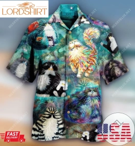 Cover Your Body With Amazing Amazing Furball Cat Unisex Authentic Hawaiian Shirt 2023