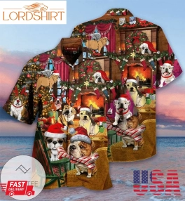 Cover Your Body With Amazing Christmas With Bulldog Authentic Hawaiian Shirt 2023