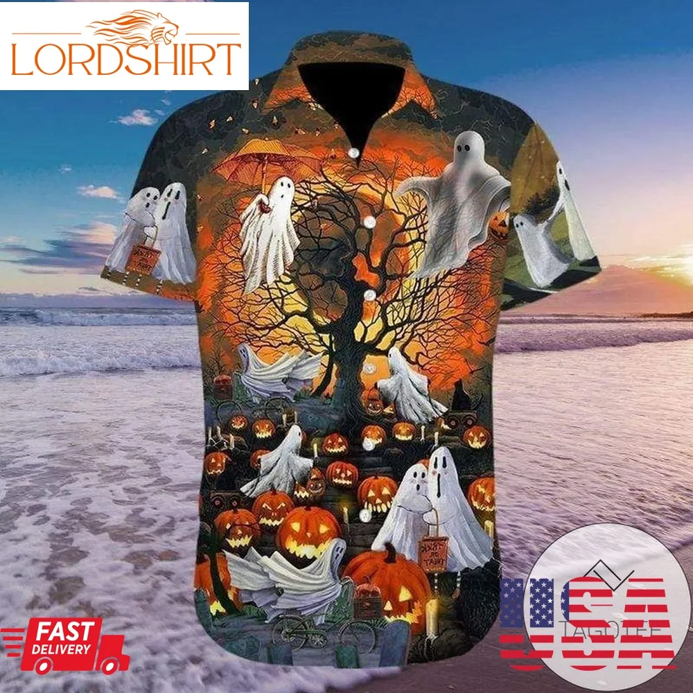 Cover Your Body With Amazing Halloween God Pumpkin Hawaiian Aloha Shirts