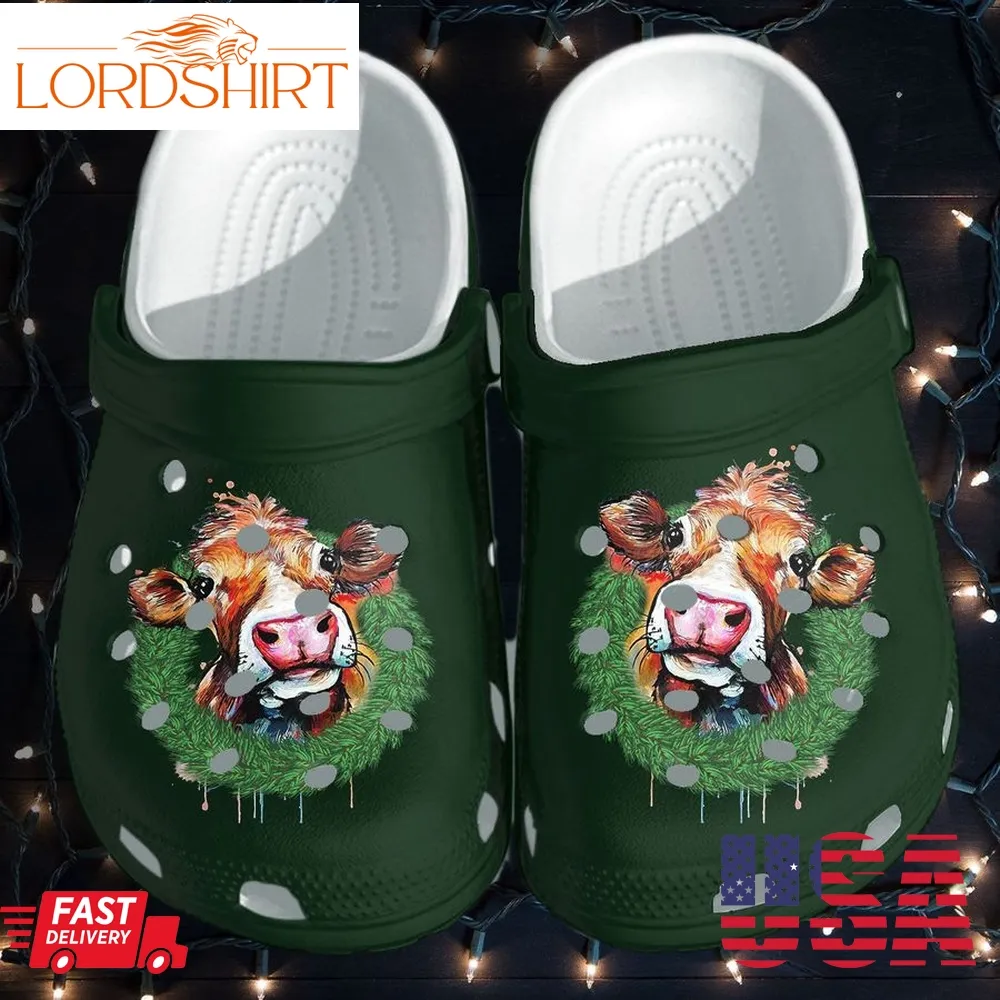 Cow Face Farm Life Custom Crocs Shoes Clogs For Stepdaughter Birthday Gifts   Farm Loves Adorable Cow Heifer Outdoor Crocs Shoes Clogs Funny Farm Life