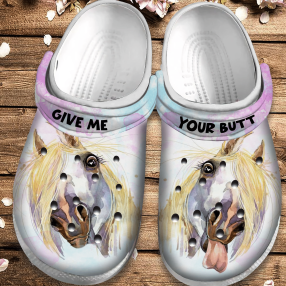 Crazy Horse Crocs Shoes   Give Me Crocs Crocbland Clog Birthday Gift For Man Woman Boy Girl