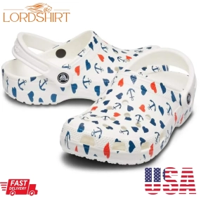 Crocs Classic Archon Heart, Who Love Sea, Comfort, Gift For Sailor