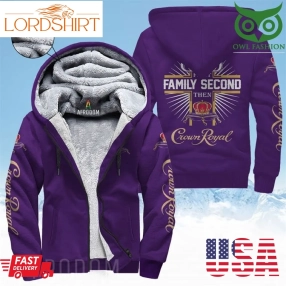 Crown Royal Family Second Fleece Zip Up Hoodie