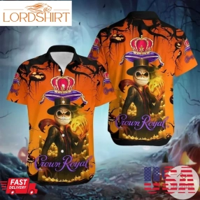 Crown Royal Skeleton Halloween Hawaiian Shirt