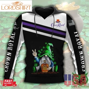 Crown Royal Whiskey Witch Holding Bottle Purple Line 3D Hoodie