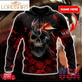 Custom Name Dragon 3D Hoodie Shirt For Men And Women