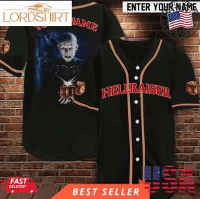 Custom Name Hellraiser Movies 456 For Lover Personalized Hellraiser Baseball Horror Halloween Baseball Jersey