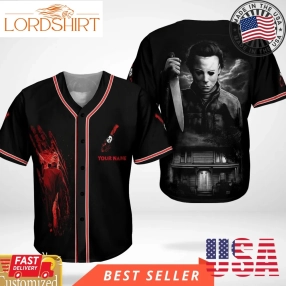 Custom Name Michael Myers Halloween Murder Baseball Jersey Shirt