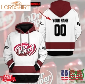 Custom Name Number Dr Pepper Est 1885 Drink Hoodie