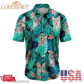 Custom Photo Cat Tropical Hawaiian Shirt Hawaiian Short All Over Printed For Men Women And Kids  Cat Lover Aloha Shirt