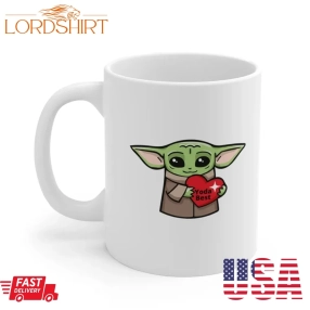 Custom Yoda Best Girlfriend Valentines Day Star Wars Mandalorian Mug