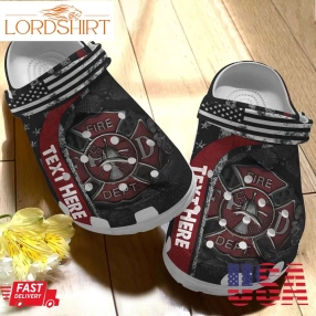 Customize Name Firefighter Fire Dept Crocs Crocband Clogs