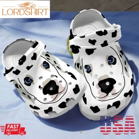 Cute Dalmatian Dog Clogs Crocs Shoes Birthday Gifts For Children Men Women   Ddalmatian128