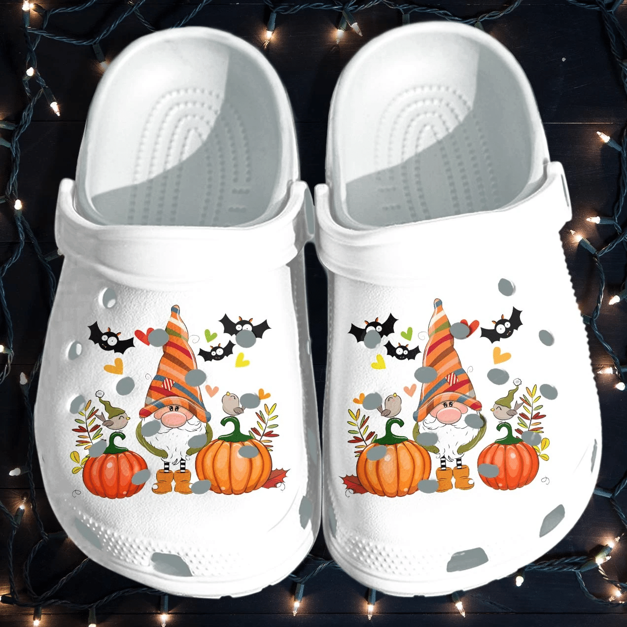 Cute Gnome Pumpkin Autume Halloween Crocs Shoes Clog   Thanksgiving Crocs Crocband Clog Birthday Gift For Boy Girl