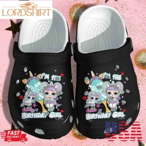 Cutie Unicorn Birthday Girls Gift For Lover Rubber Crocs Crocband Clogs, Comfy Footwear Men Women Size Us