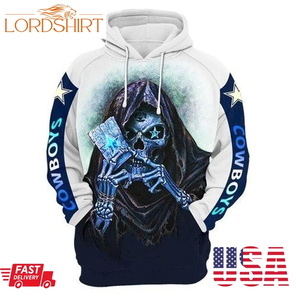 Dallas Cowboys Nfl Football Magic Skull 3D Hoodie