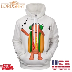 Dancing Hot Dog 3D Sweatshirt Hoodie Pullover Custom