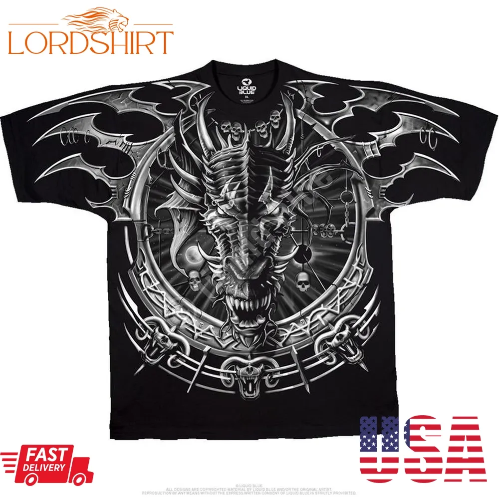 Dark Fantasy Dragon Catcher Black T Shirt   Special Order