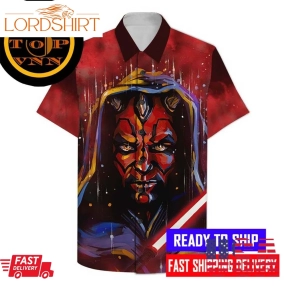 Darth Maul Star Wars Hawaiian Shirt And Shorts