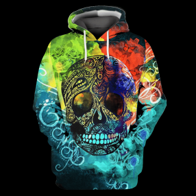 Day Of The Dead Skull Art Shirt 3D