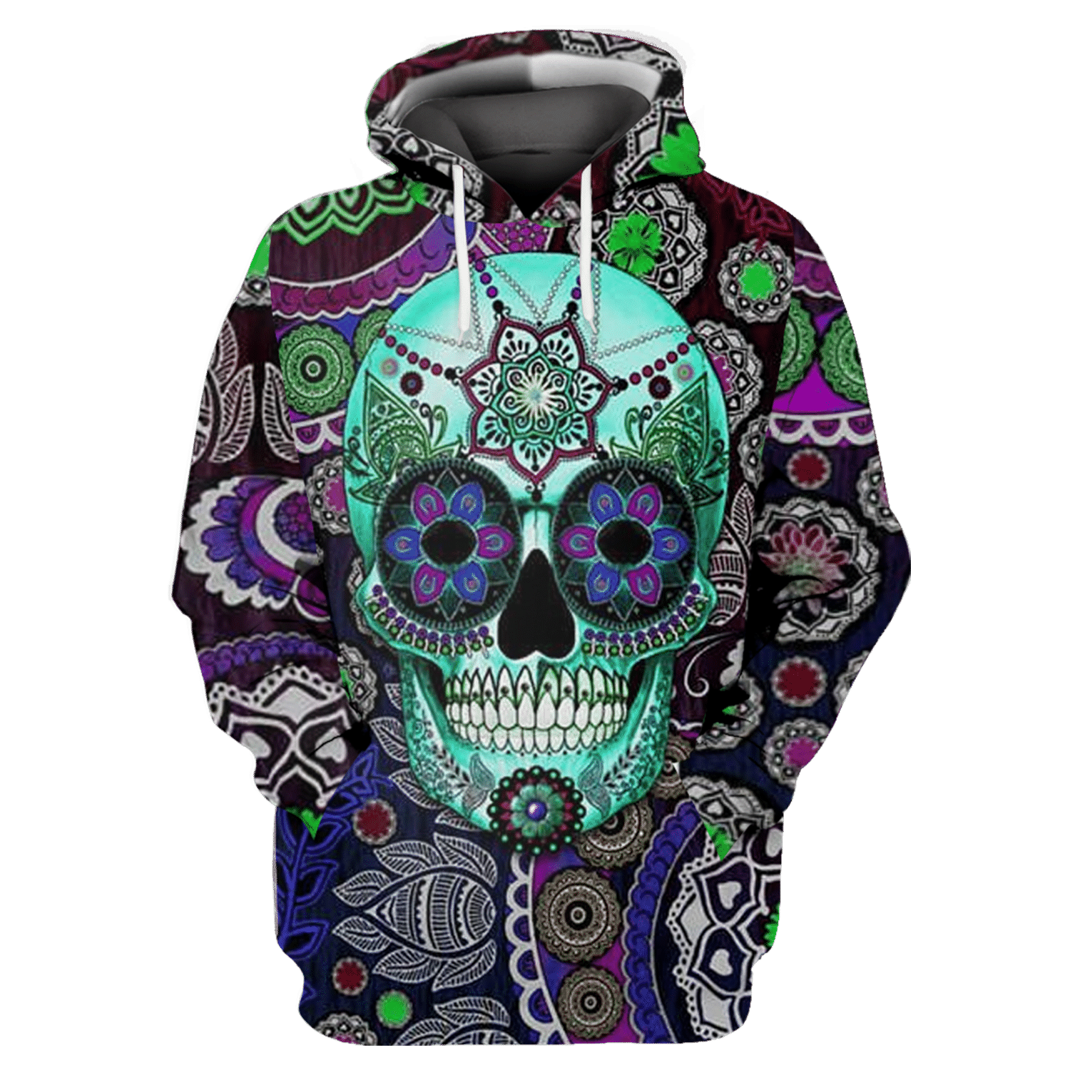 Day Of The Dead Sugar Skull Shirt 3D