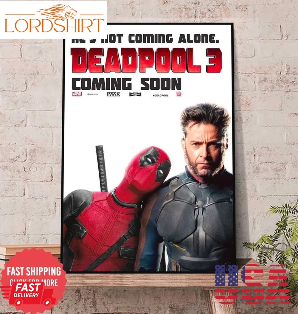 Deadpool 3 Canvas Poster, Deadpool And Wolverine Poster, Deadpool New Movie Poster, Vintage Movie Poster