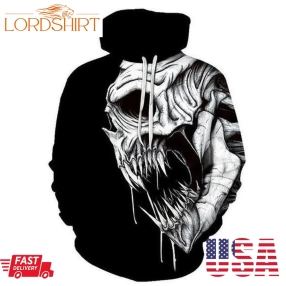 Death Skull Pullover And Zip Pered Hoodies Custom 3D Graphic Printed 3D Hoodie All Over Print Hoodie For Men For Women