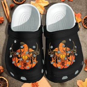 Deer Pumpkin Shoes Clog   Halloween Pumpkin Crocs Crocband Clog Birthday Gift For Man Women