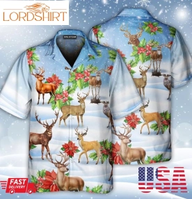 Deer Snow Christmas Hawaiian Shirt