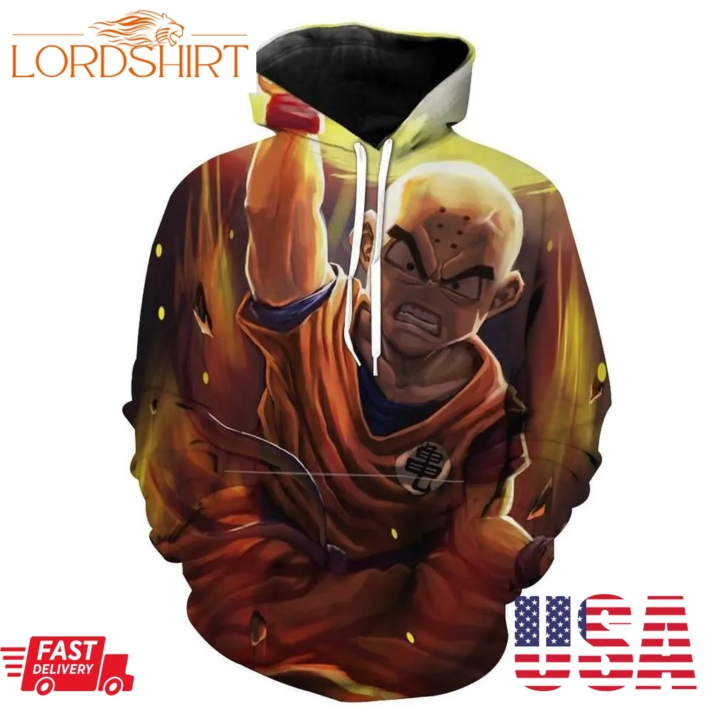 Destro Disk Krillin Dragon Ball Zs Hoodie 3D