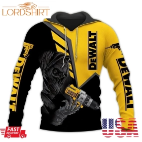 Dewalt Skull Drill Tools 3D All Over Printed Hoodie 3D Short