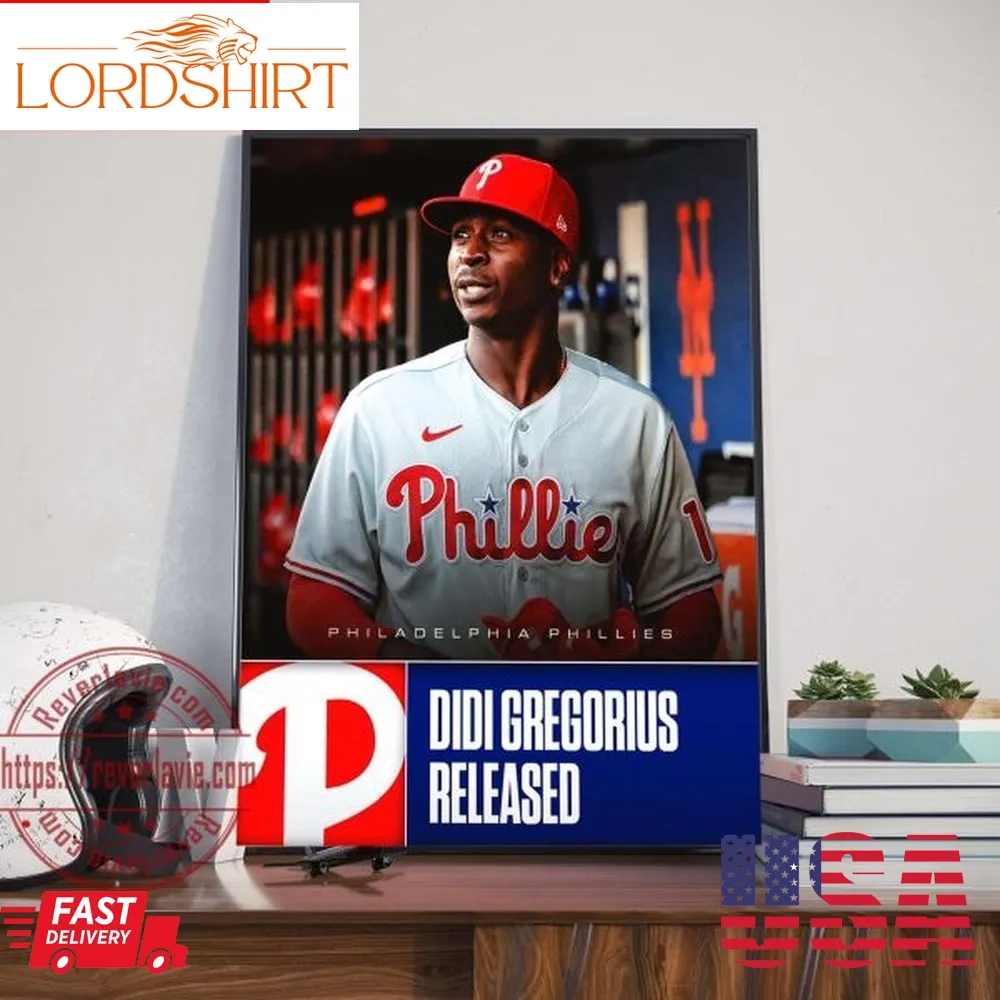 Didi Gregorius Released Philadelphia Phillies Home Decor Poster Canvas