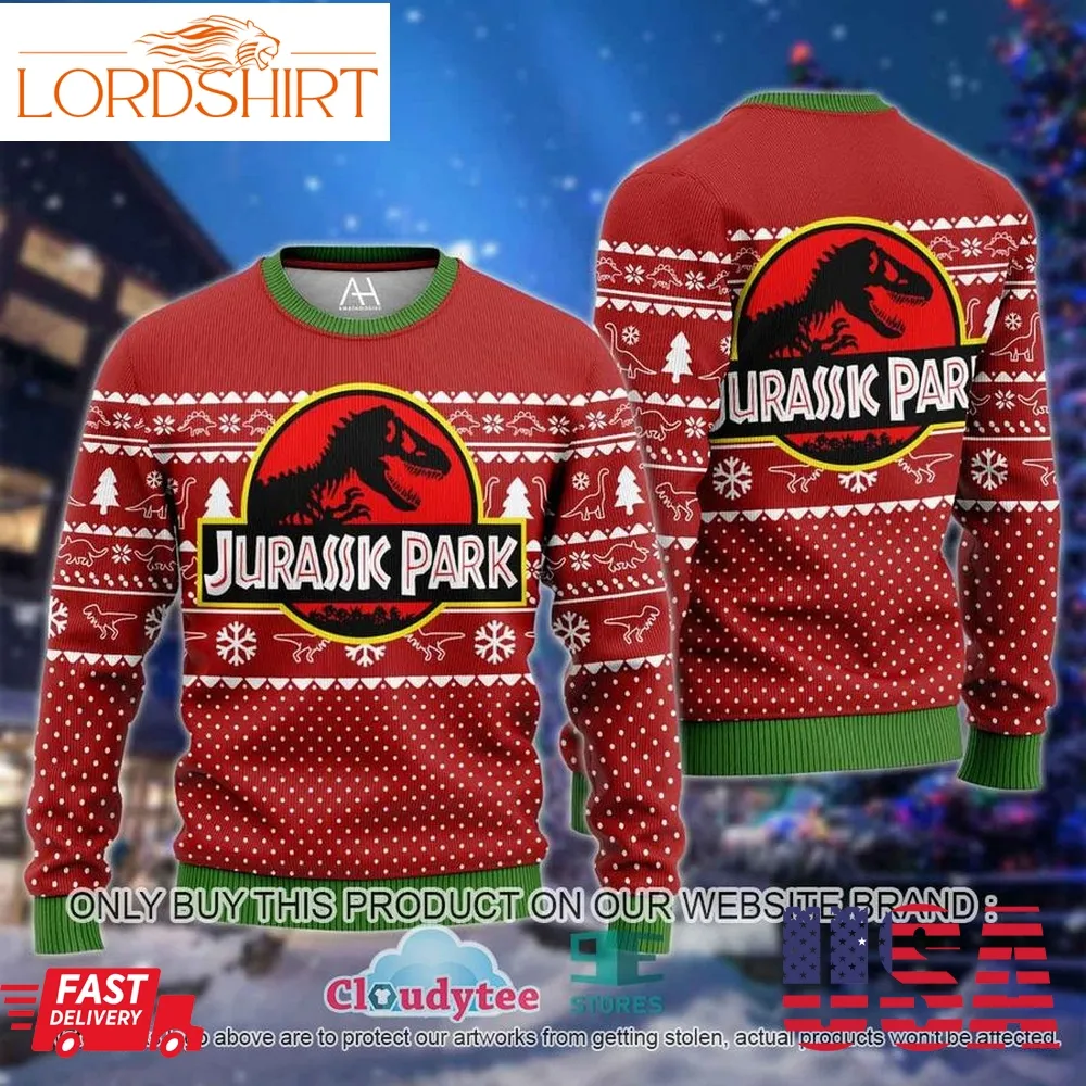 Dinosaur Christmas Jurassic Park 3D Hoodie, Shirt