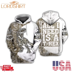 Dinosaur Fossil Skeleton T Rex Hoodie 3D