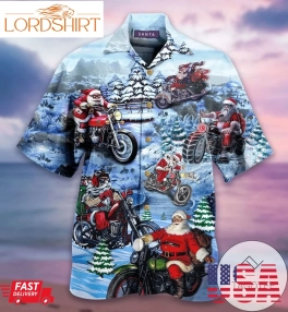 Discover Cool Hawaiian Aloha Shirts Christmas Driving With Santa Claus