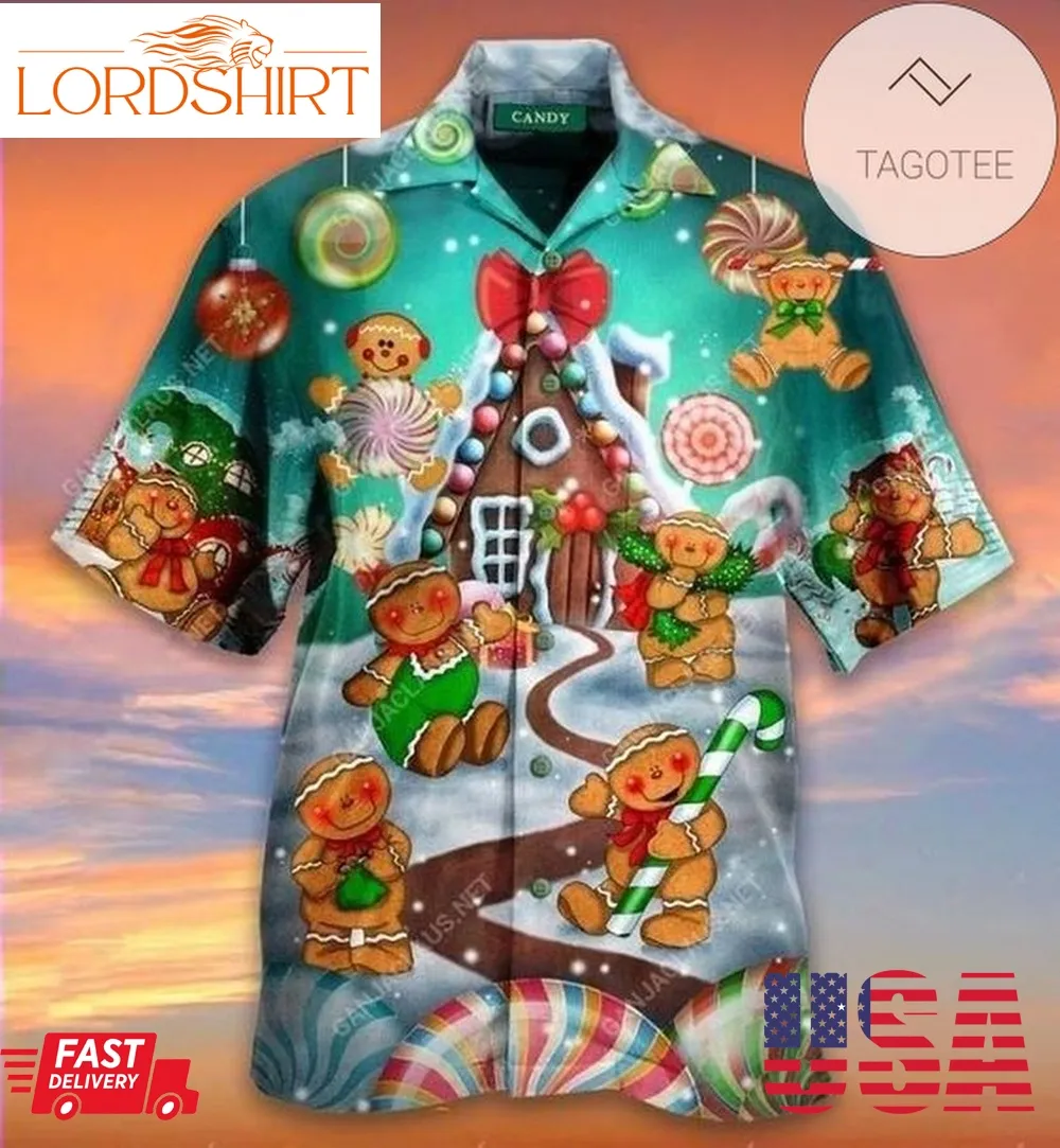 Discover Cool Hawaiian Aloha Shirts Gingerbread And Cane Christmas