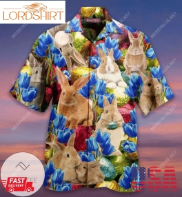 Discover Cool Hoppy Easter From Some Bunny Who Loves You Unisex Authentic Hawaiian Shirt 2023