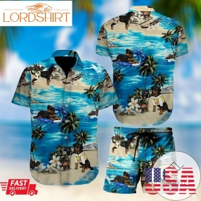 Discover Cool Rottweiler Dog Beach Vibe Tropical Hawaiian Aloha Shirts