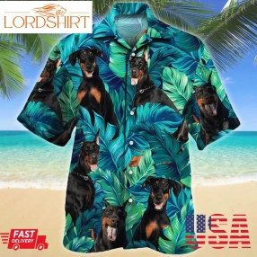 Doberman Pinscher Dog Hawaiian Shirt