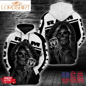 Dodge Ram Skull 3D All Over Print Hoodie