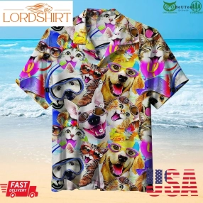 Dog Cat Puppy Hawaiian Shirt