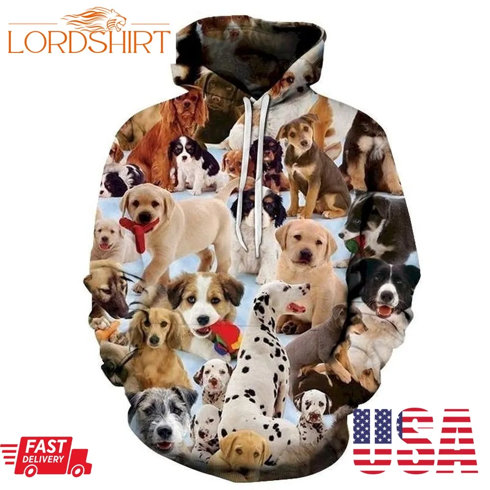 Dog Lover 3D Sweatshirt Hoodie Pullover