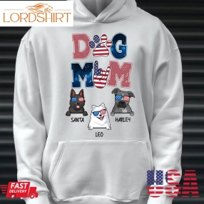 Dog Mom Happy 4Th Of July Personalized Hoodie