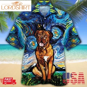 Dogue De Bordeaux Dog Lovers Night Hawaiian Shirt