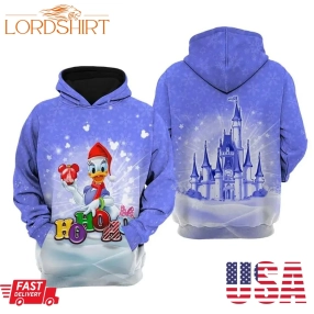 Donald Duck Merry Christmas 3D Hoodie Unisex Cartoon Gift