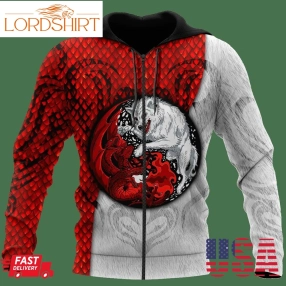 Dragon And Wolf Hoodie Shirt For Men And Women Am092030